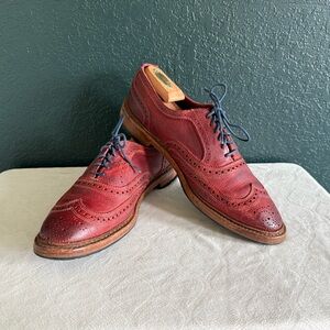 Allen Edmonds Ridgeway Red Wingtip Oxfords